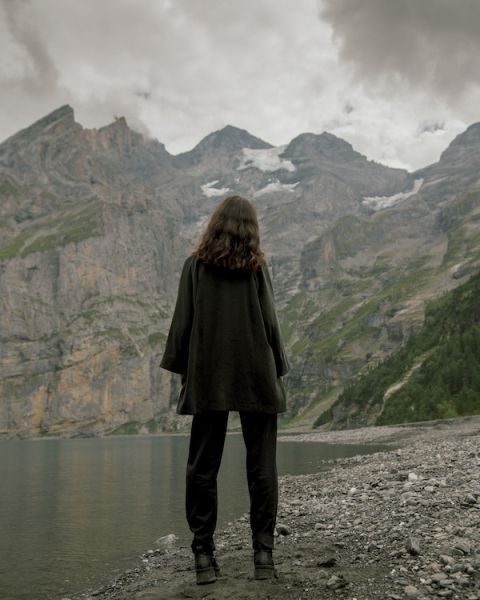 Kimono Bergläufer gefüttert 429.- Hose Fasan schwarz 298.-