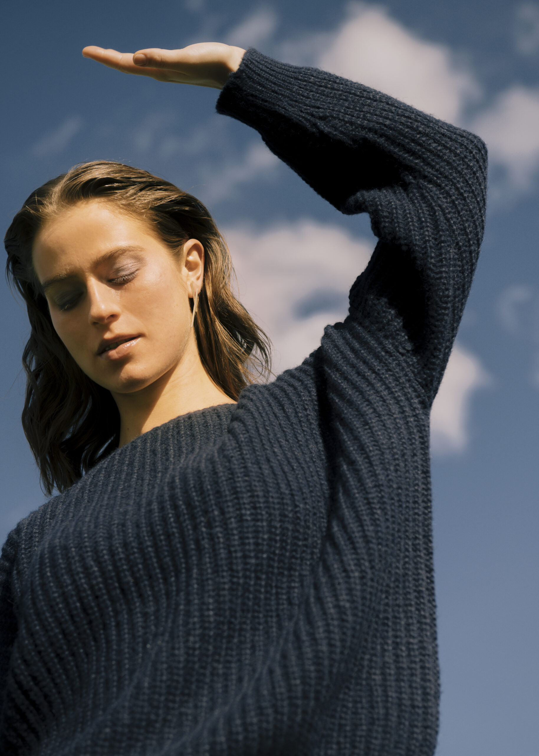 Pullover "Strickstar" Dunkelblau